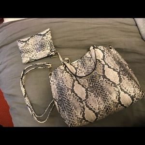 Free People snake print bag